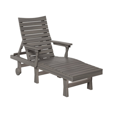 Berlin Gardens Bristol Chaise Lounge Chair Coastal Gray