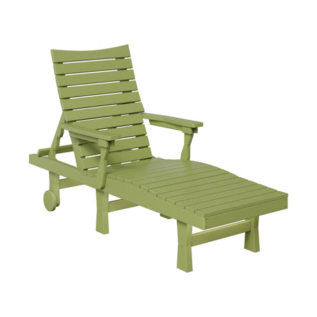 Berlin Gardens Bristol Chaise Lounge Chair Kiwi Green