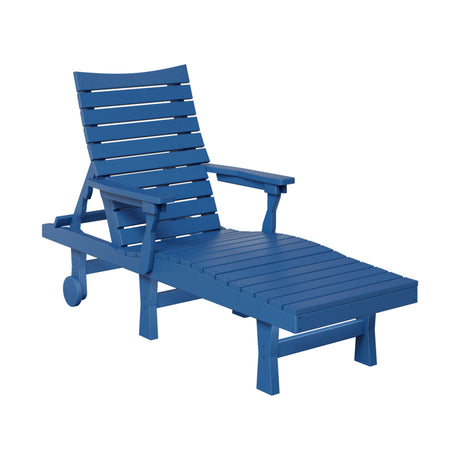 Berlin Gardens Bristol Chaise Lounge Chair Pacific Blue