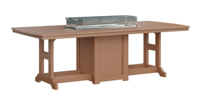 Berlin Gardens Garden Classic Standard Top 44" x 96" Rectangular Fire Dining Table