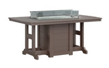 Berlin Gardens Garden Classic Standard Top 44" x 72" Rectangular Fire Counter Table
