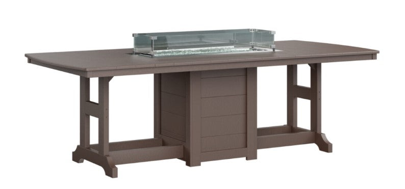 Berlin Gardens Garden Classic Standard Top 44" x 96" Rectangular Fire Counter Table