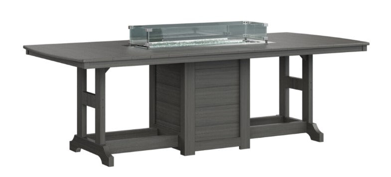 Berlin Gardens Garden Classic Standard Top 44" x 96" Rectangular Fire Bar Table