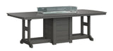 Berlin Gardens Garden Classic Standard Top 44" x 96" Rectangular Fire Bar Table
