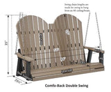 Berlin Gardens Comfo-Back Double Swing (Stainless Chains)