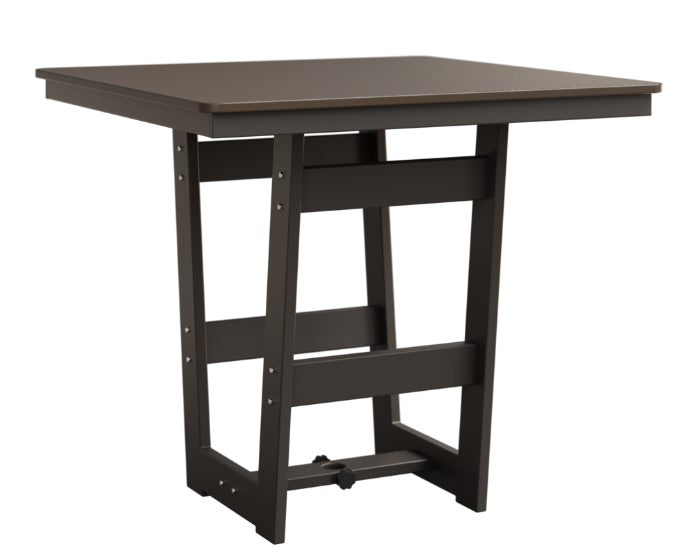 Berlin Gardens MGP Hudson Counter Height 40" x 40" Square Table with Hammered Top