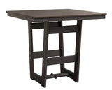 Berlin Gardens MGP Hudson Counter Height 40" x 40" Square Table with Hammered Top