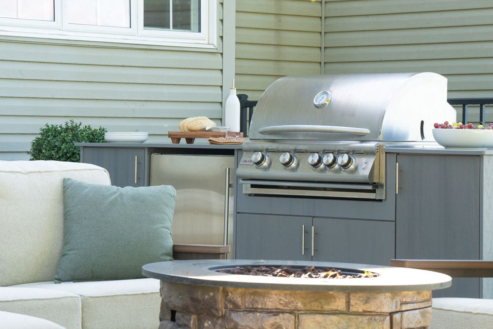 Berlin Gardens Agora 104" Outdoor Kitchen for Blaze Grill