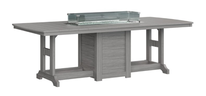Berlin Gardens Garden Classic Standard Top 44" x 96" Rectangular Fire Counter Table
