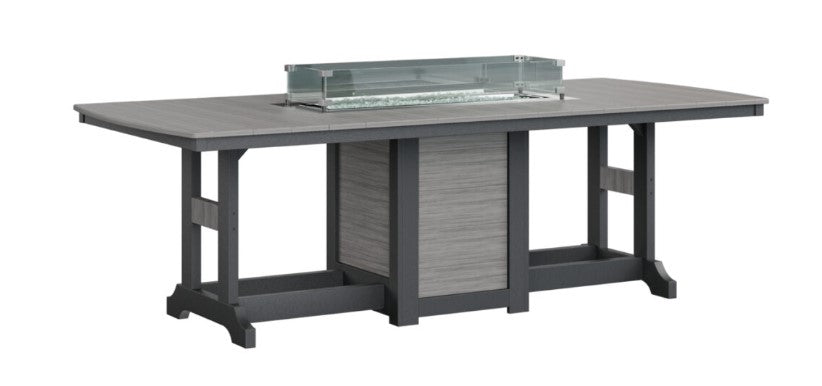 Berlin Gardens Garden Classic Standard Top 44" x 96" Rectangular Fire Bar Table