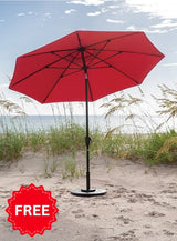 FREE 9' Market Umbrella With Purchase Of LuxCraft 4 Piece Deep Seating Set