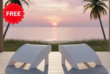 FREE 2 Ottomans With Purchase Of LuxCraft 4 Piece Folding Adirondack Chair Set