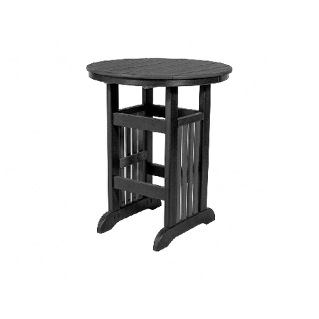 Beaver Dam Farmhouse 35" Round Mission Bar Table 1