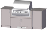 Berlin Gardens Agora 83" Outdoor Kitchen for Fire Magic Grill