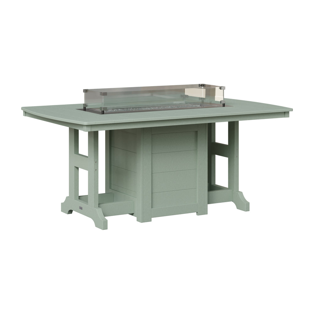 Berlin Gardens Garden Classic Standard Top 44" x 72" Rectangular Fire Bar Table