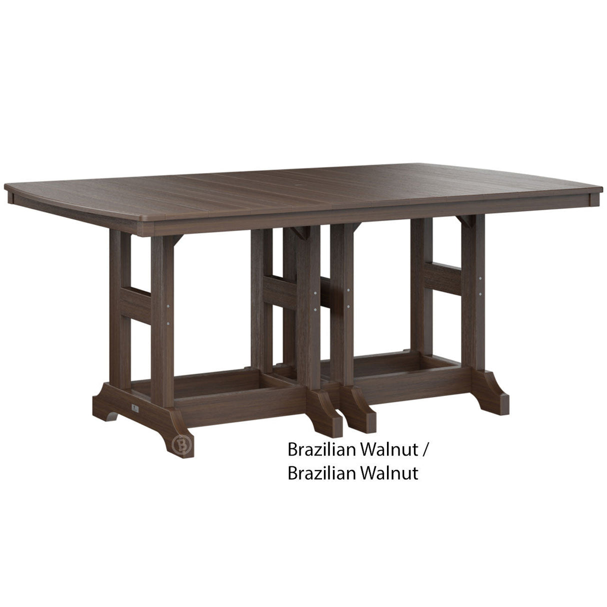 Berlin Gardens Garden Classic Standard Top 44" x 72" Rectangular Bar Table