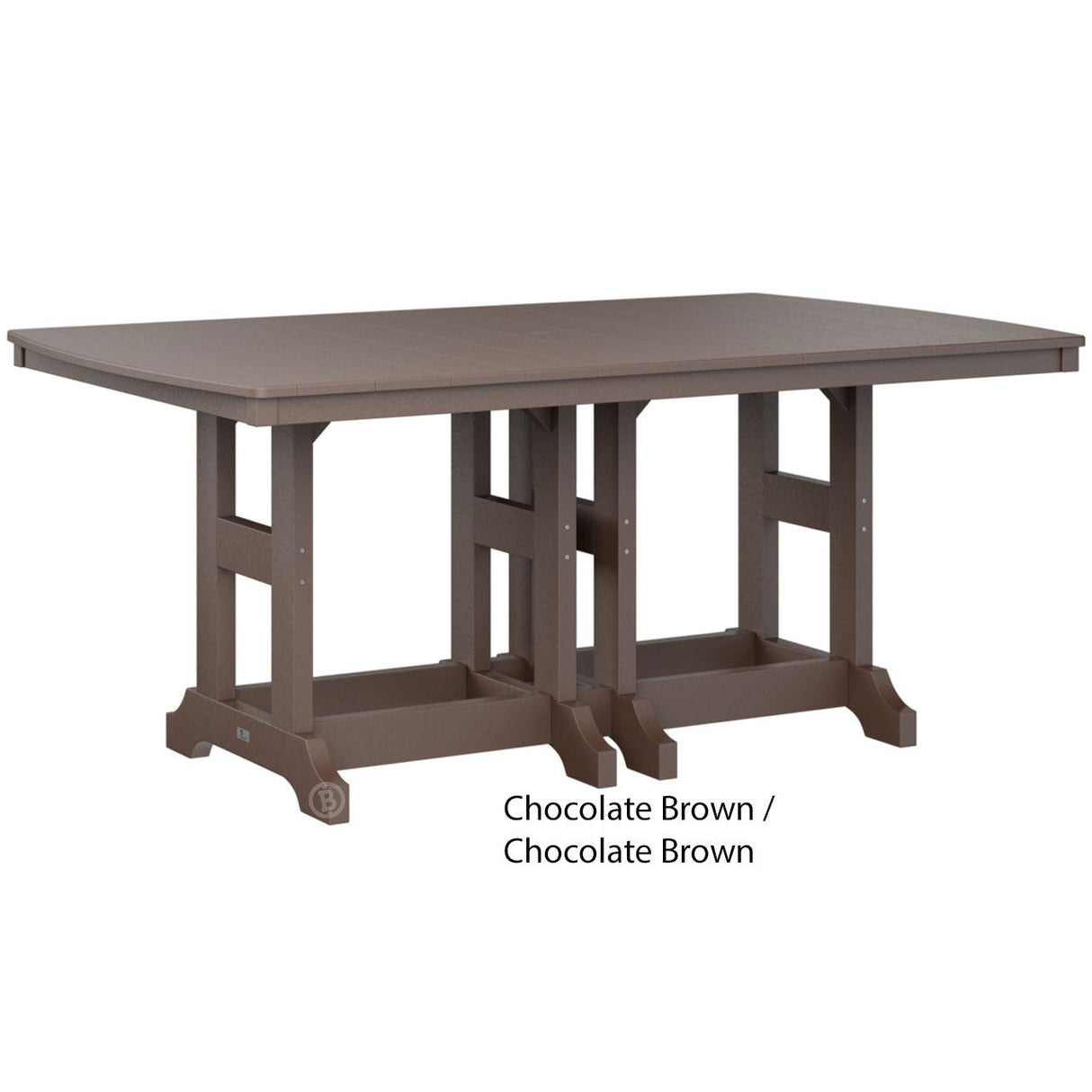 Berlin Gardens Garden Classic Standard Top 44" x 72" Rectangular Bar Table