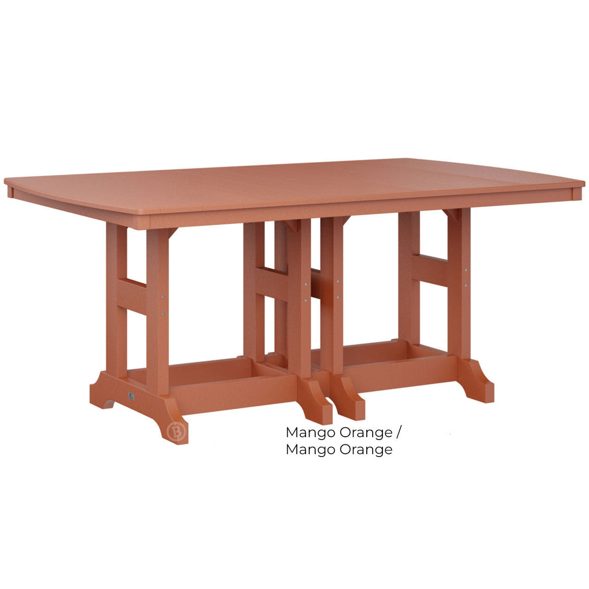 Berlin Gardens Garden Classic Standard Top 44" x 72" Rectangular Bar Table