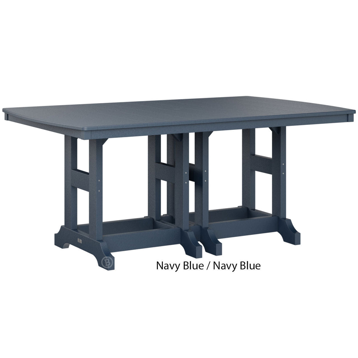 Berlin Gardens Garden Classic Standard Top 44" x 72" Rectangular Bar Table