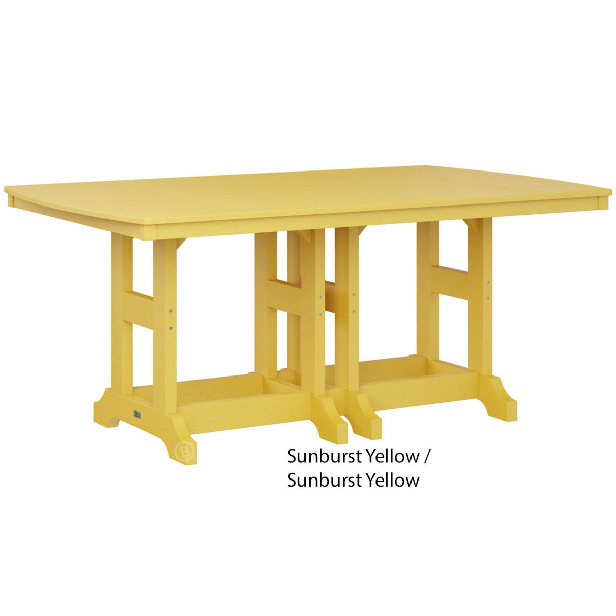 Berlin Gardens Garden Classic Standard Top 44" x 72" Rectangular Bar Table