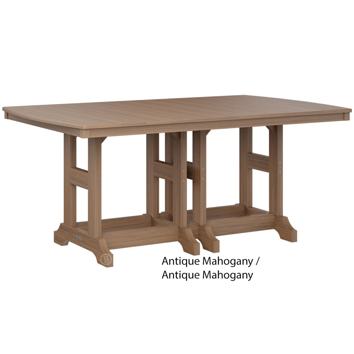 Berlin Gardens Garden Classic Standard Top 44" x 72" Rectangular Counter Table