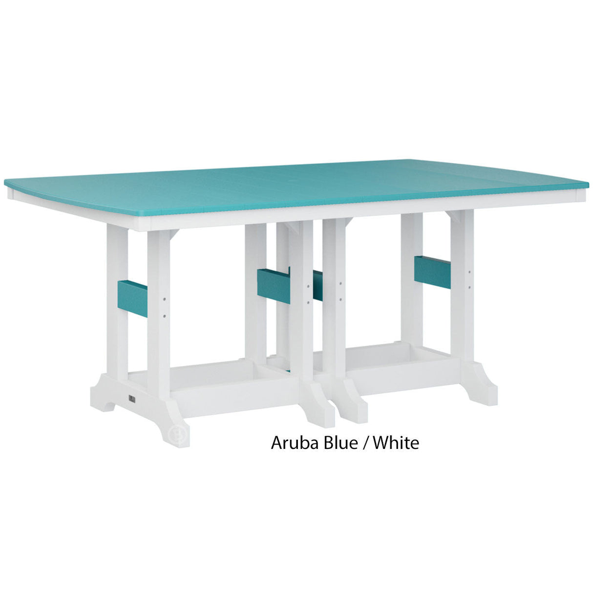 Berlin Gardens Garden Classic Standard Top 44" x 72" Rectangular Dining Table