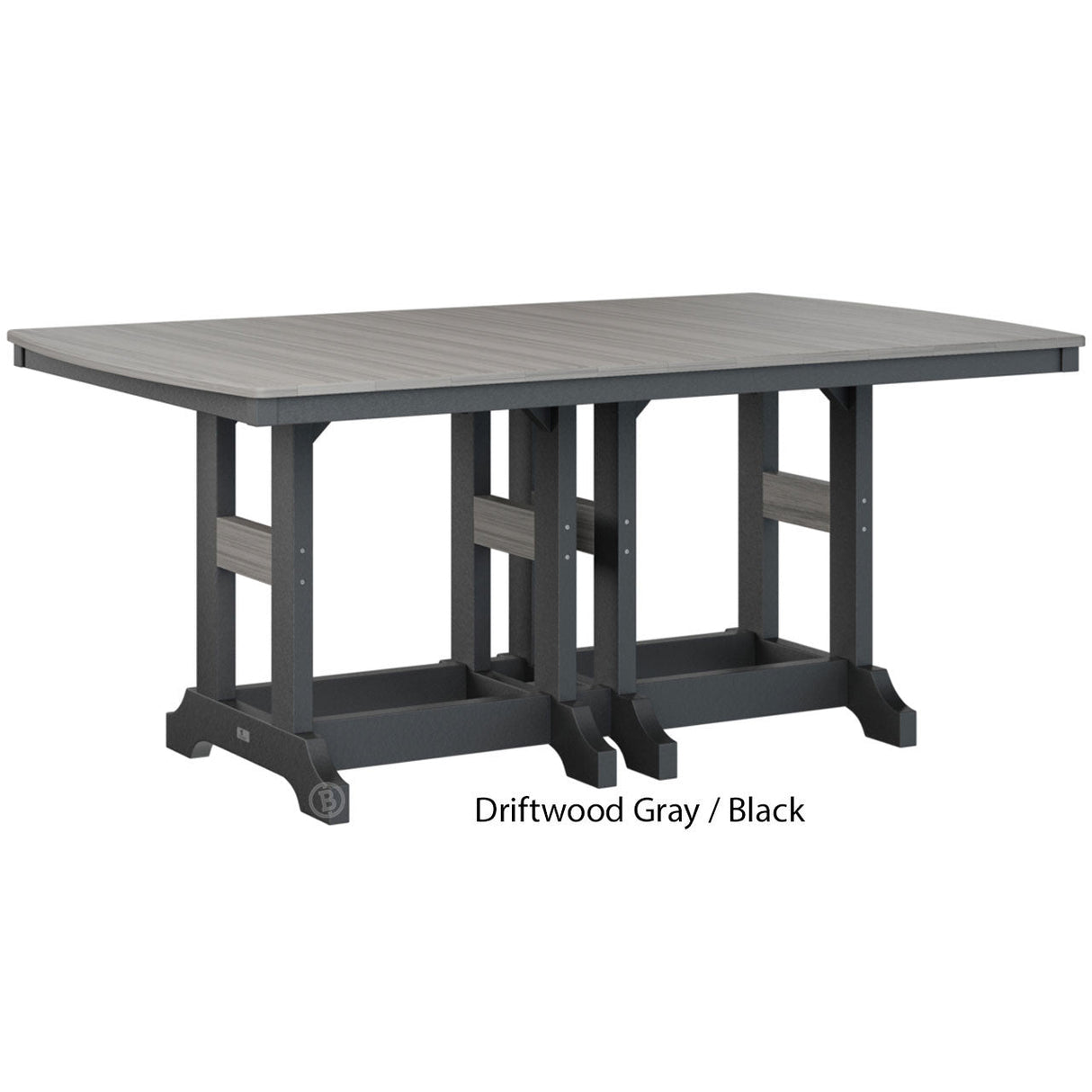 Berlin Gardens Garden Classic Standard Top 44" x 72" Rectangular Dining Table