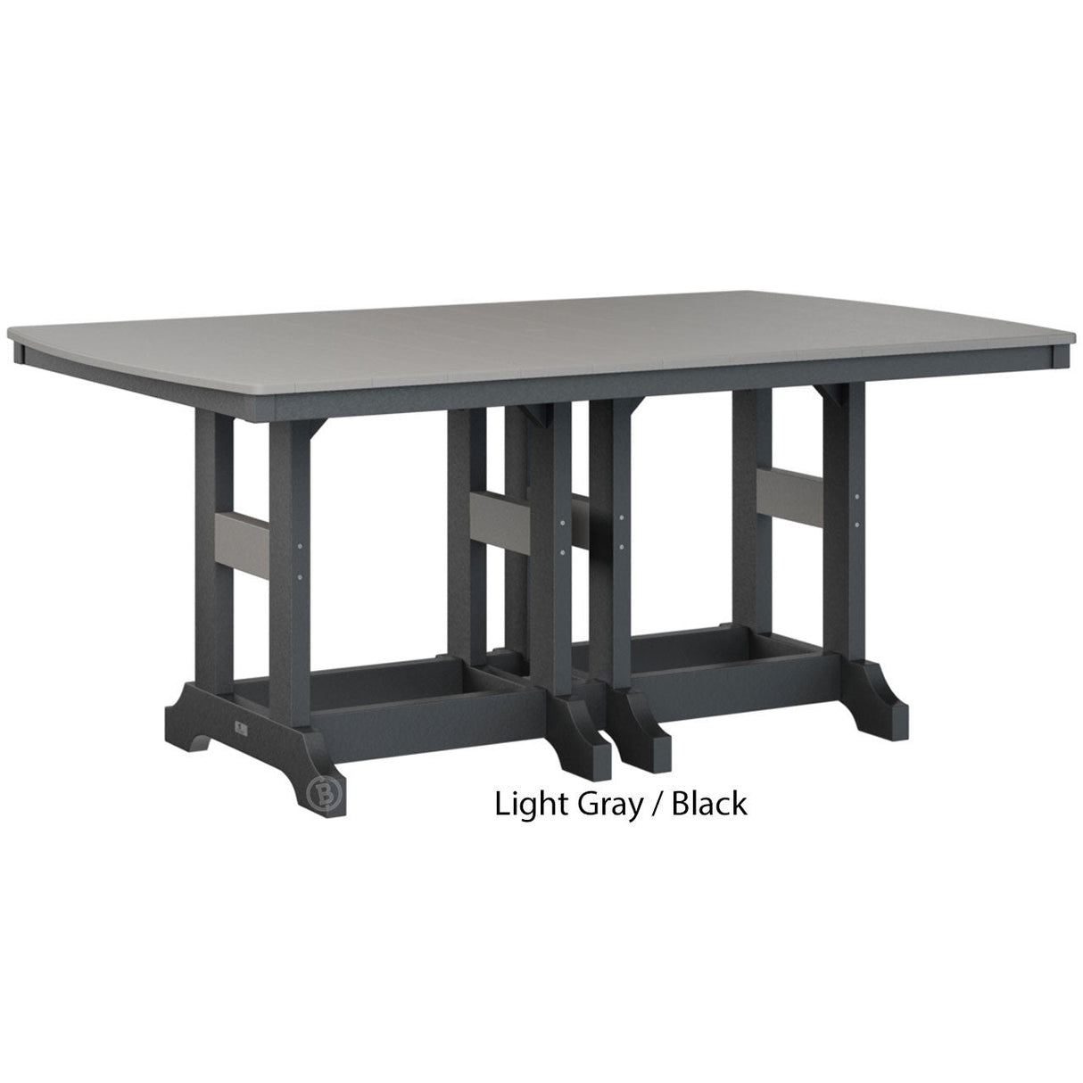 Berlin Gardens Garden Classic Standard Top 44" x 72" Rectangular Dining Table