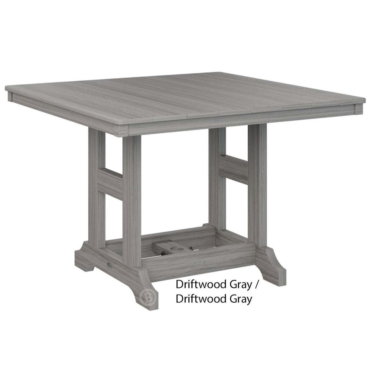 Berlin Gardens Garden Classic Standard Top 44" Square Bar Table