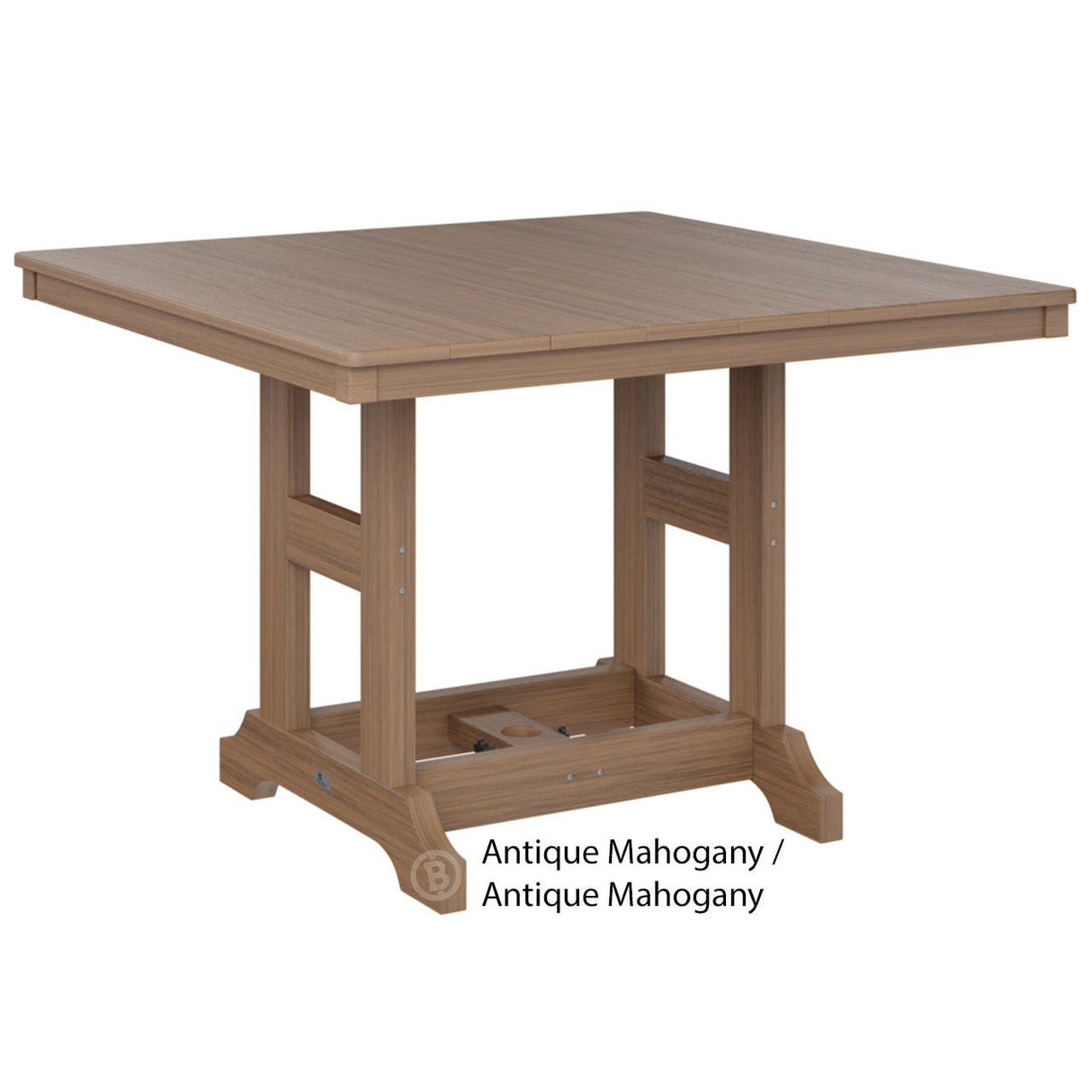 Berlin Gardens Garden Classic Standard Top 44" Square Dining Table