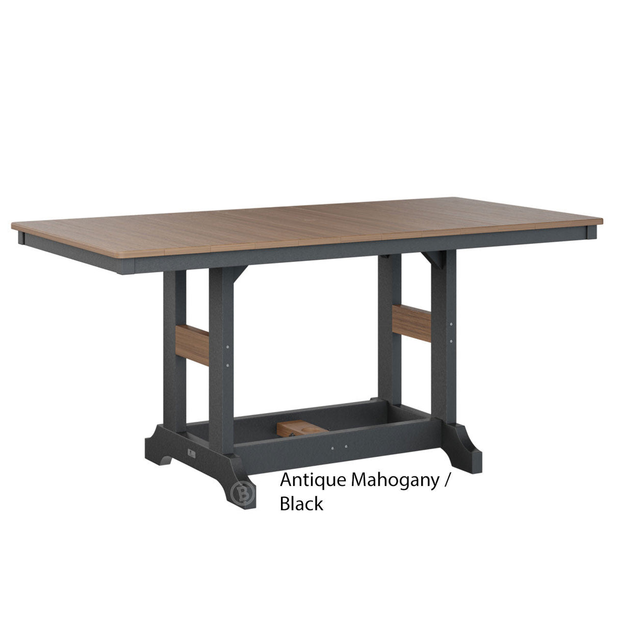 Berlin Gardens Garden Classic Standard Top 33" x 66" Rectangular Bar Table