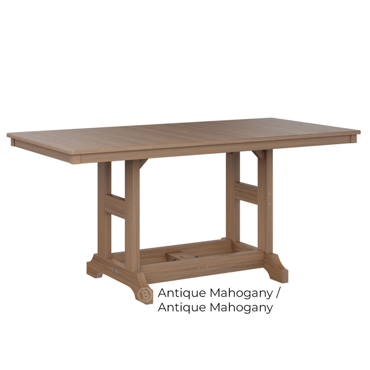 Berlin Gardens Garden Classic Standard Top 33" x 66" Rectangular Bar Table