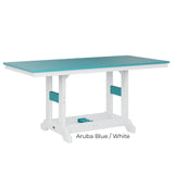 Berlin Gardens Garden Classic Standard Top 33" x 66" Rectangular Bar Table