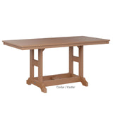 Berlin Gardens Garden Classic Standard Top 33" x 66" Rectangular Bar Table