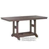 Berlin Gardens Garden Classic Standard Top 33" x 66" Rectangular Bar Table