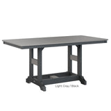 Berlin Gardens Garden Classic Standard Top 33" x 66" Rectangular Bar Table