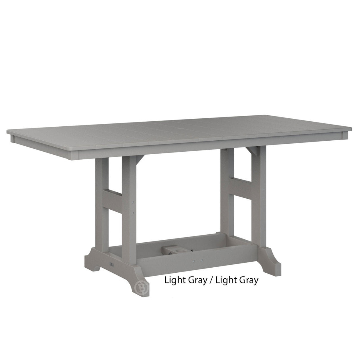 Berlin Gardens Garden Classic Standard Top 33" x 66" Rectangular Bar Table