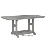 Berlin Gardens Garden Classic Standard Top 33" x 66" Rectangular Bar Table