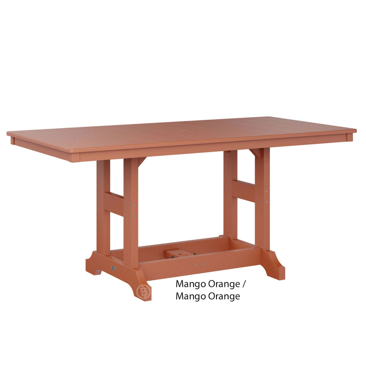 Berlin Gardens Garden Classic Standard Top 33" x 66" Rectangular Bar Table