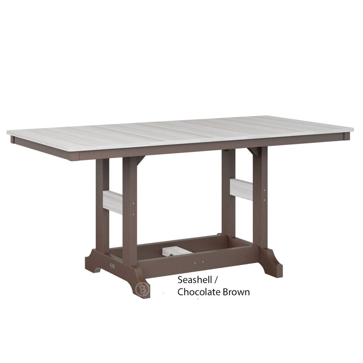 Berlin Gardens Garden Classic Standard Top 33" x 66" Rectangular Bar Table