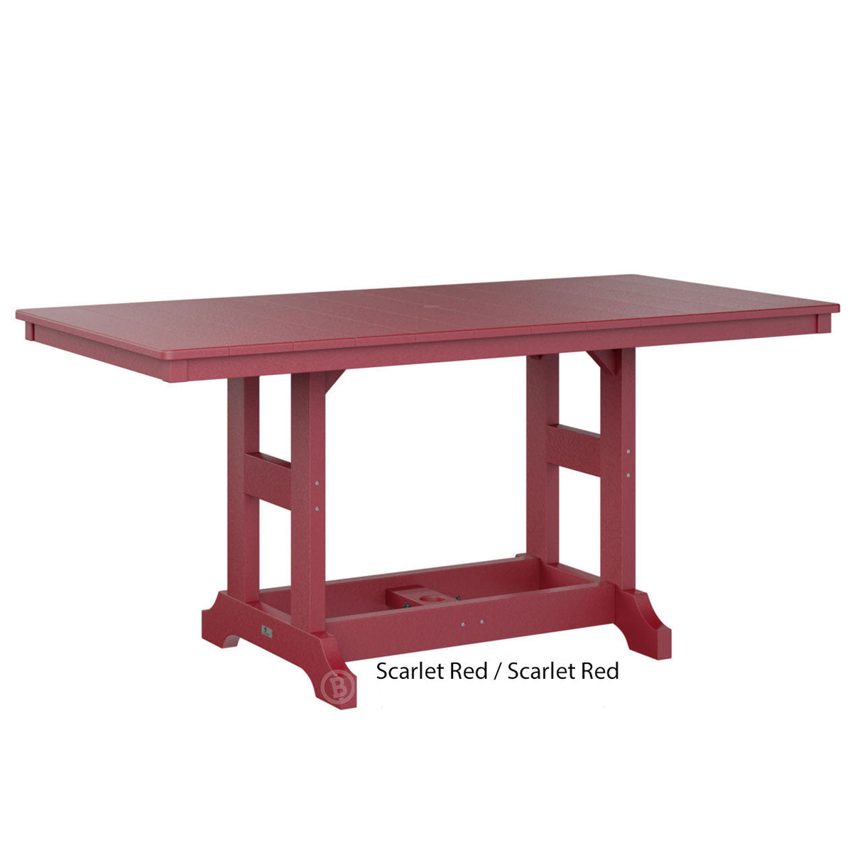 Berlin Gardens Garden Classic Standard Top 33" x 66" Rectangular Counter Table