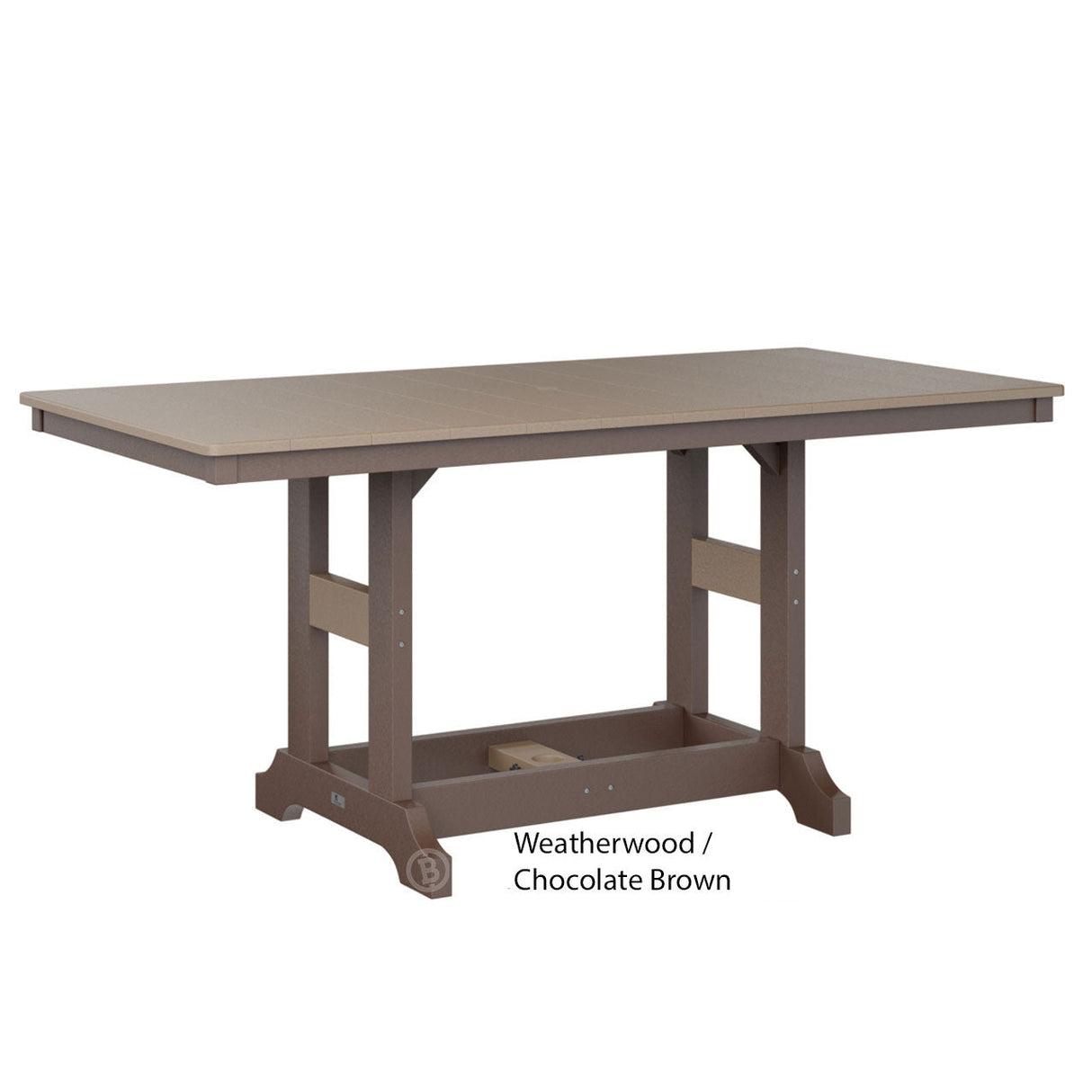 Berlin Gardens Garden Classic Standard Top 33" x 66" Rectangular Counter Table