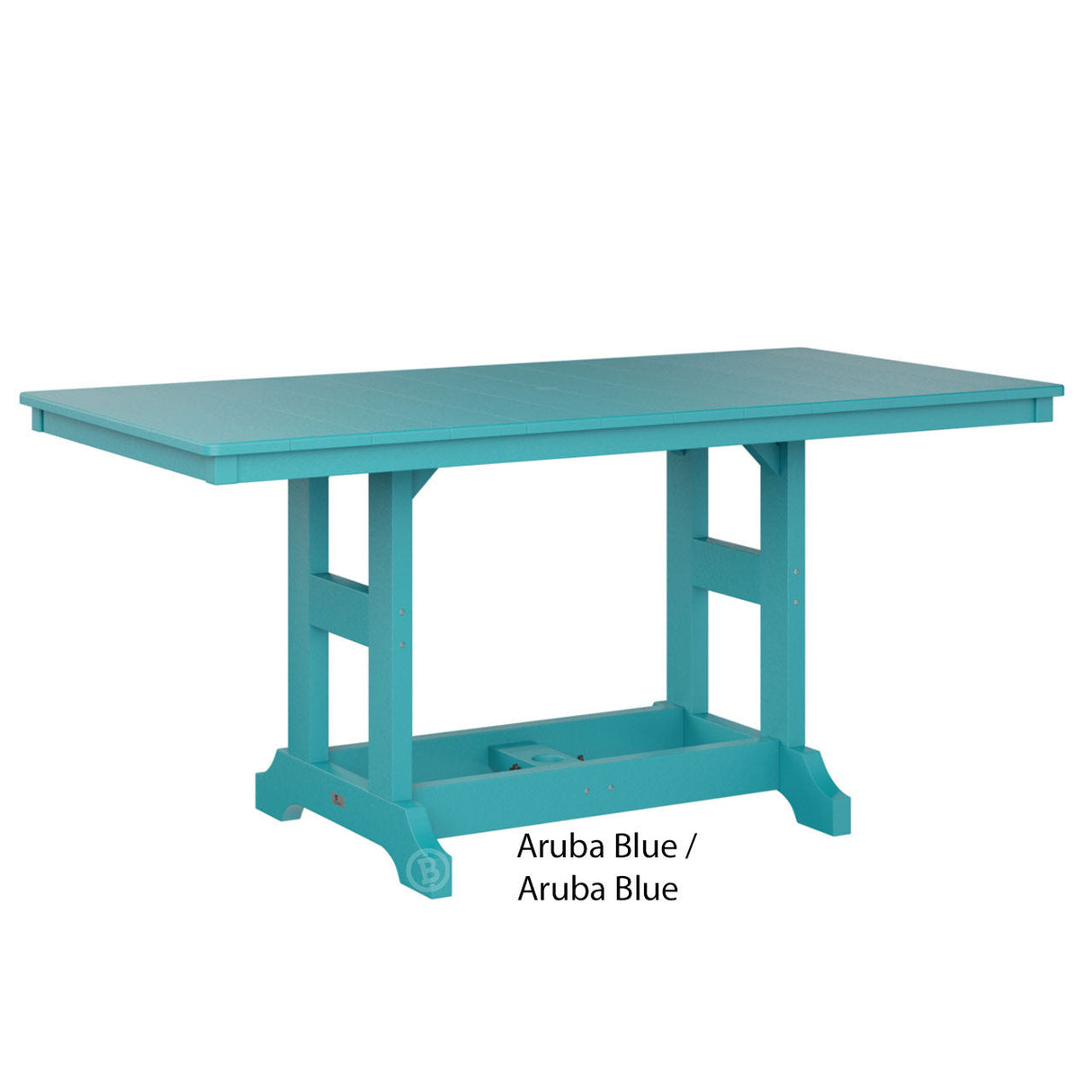 Berlin Gardens Garden Classic Standard Top 33" x 66" Rectangular Dining Table