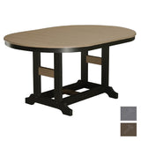 Berlin Gardens Garden Classic 44" x 64" Oblong Bar Table with Hammered Top