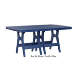 Berlin Gardens Harbor 44" x 72" Rectangular Bar Table