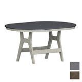 Berlin Gardens Harbor Dining Tables 44" x 64" Oblong Dining Table with Hammered Top