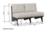 Berlin Gardens MGP Holland Loveseat