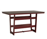 Berlin Gardens MGP Hudson Bar Height 40" x 70" Rectangle Table with Hammered Top