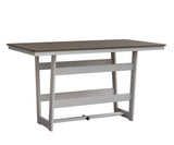 Berlin Gardens MGP Hudson Bar Height 40" x 70" Rectangle Table with Hammered Top