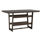 Berlin Gardens MGP Hudson Bar Height 40" x 70" Rectangle Table with Hammered Top